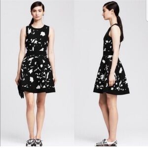 Banana Republic Dress Woven Floral Textured